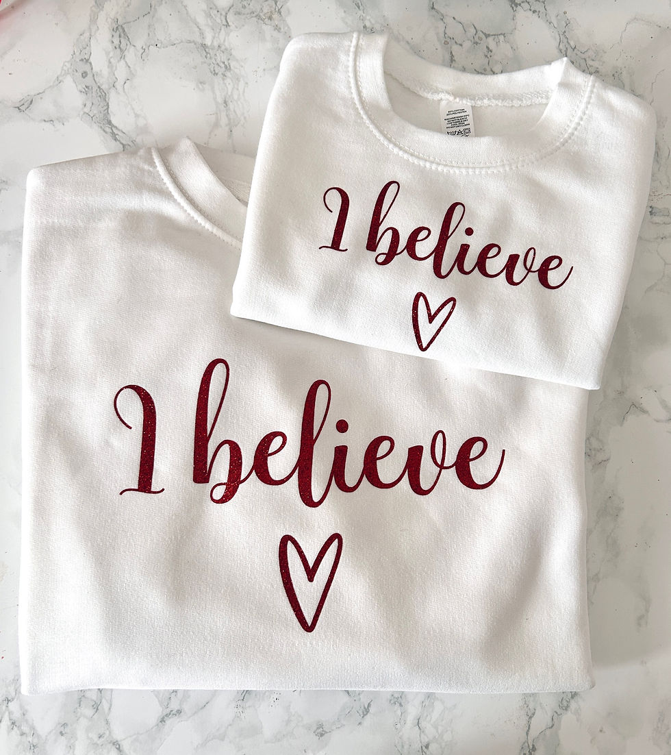 Children’s White Christmas I believe Jumper