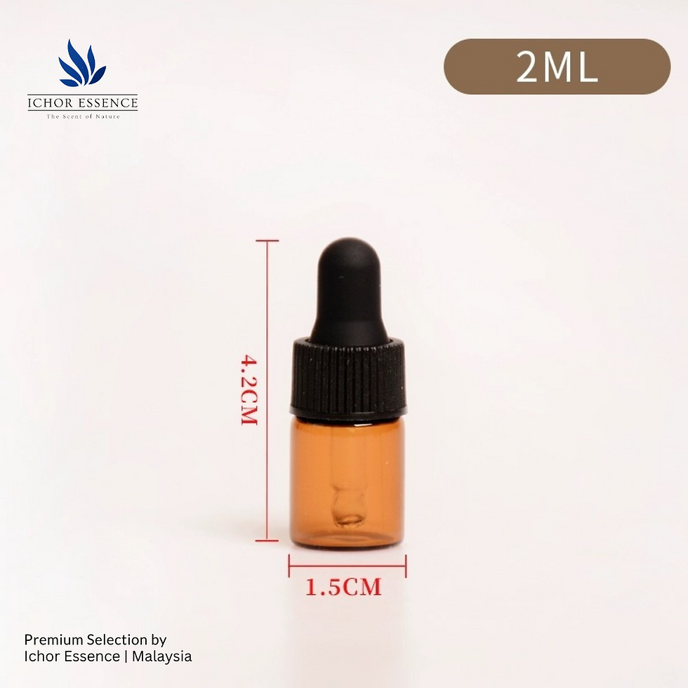 Thumbnail: 1ml/2ml/3ml Sample Size Amber Glass Bottle - Dripper, Dropper, Roll-on