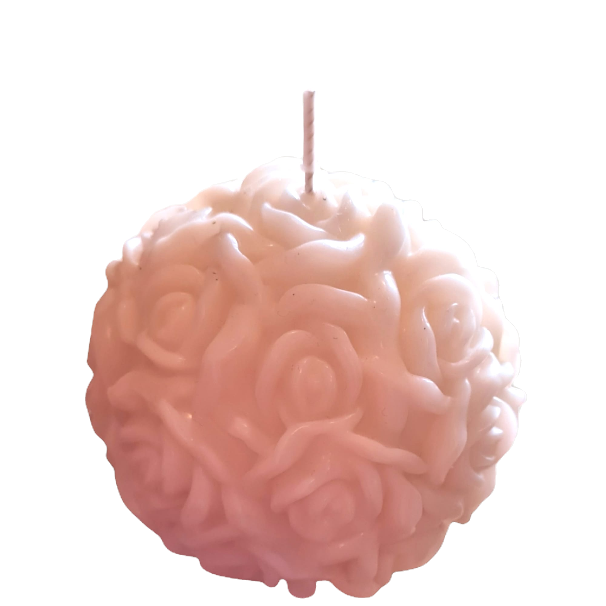 Bougie boule de Roses 250g