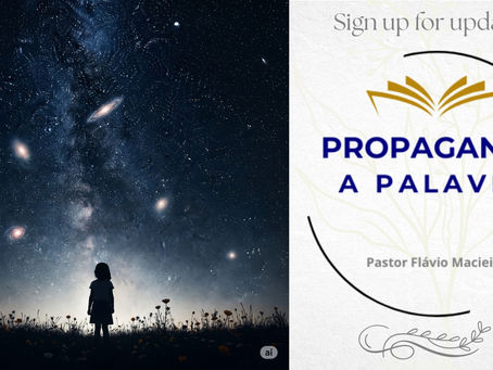 Person in silhouette looks up at a vast, glorious starry sky, symbolizing awe and a life lived for the glory of God.