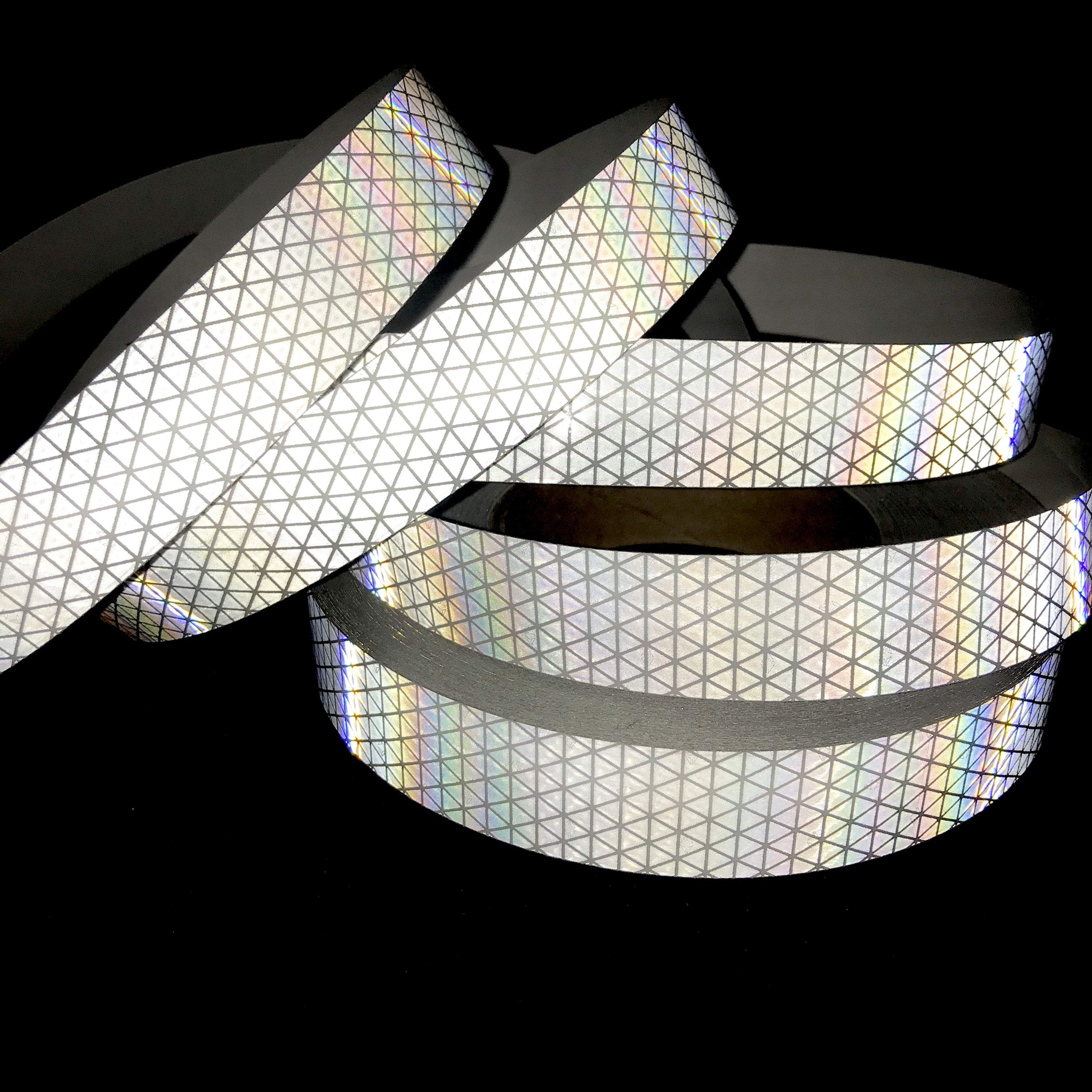 White/Silver High Intensity Reflective Taped Hoop