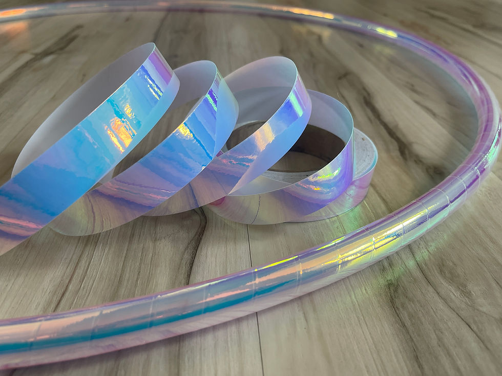 Thumbnail: Indigo Sky Color Shifting Taped Hoop