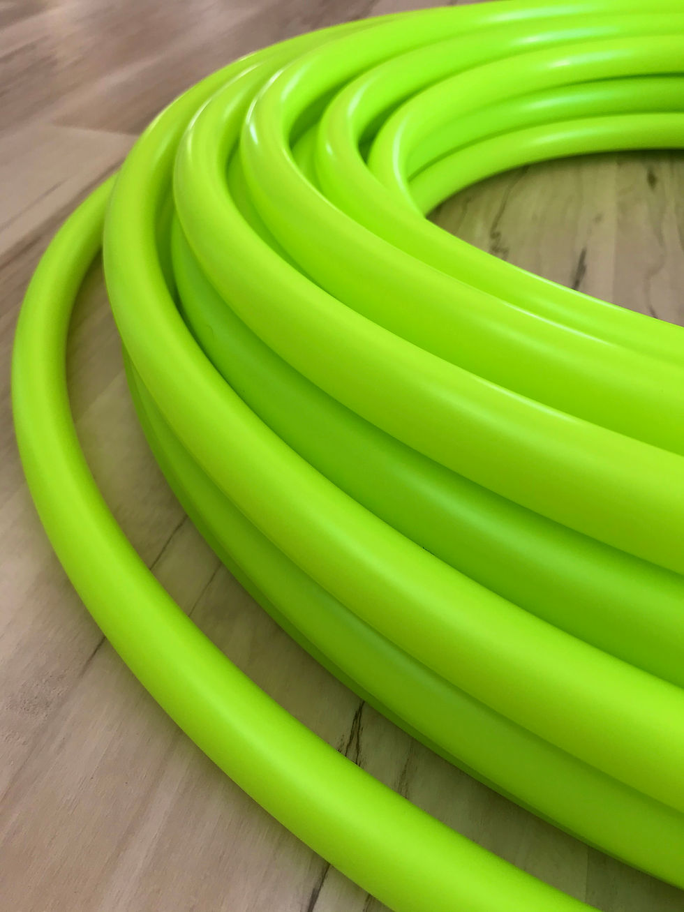 READY TO SHIP: 22" 3/4" Green Sphene Polypro Hoop