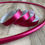 Thumbnail: Hot Pink Satin Luster Taped Hoop
