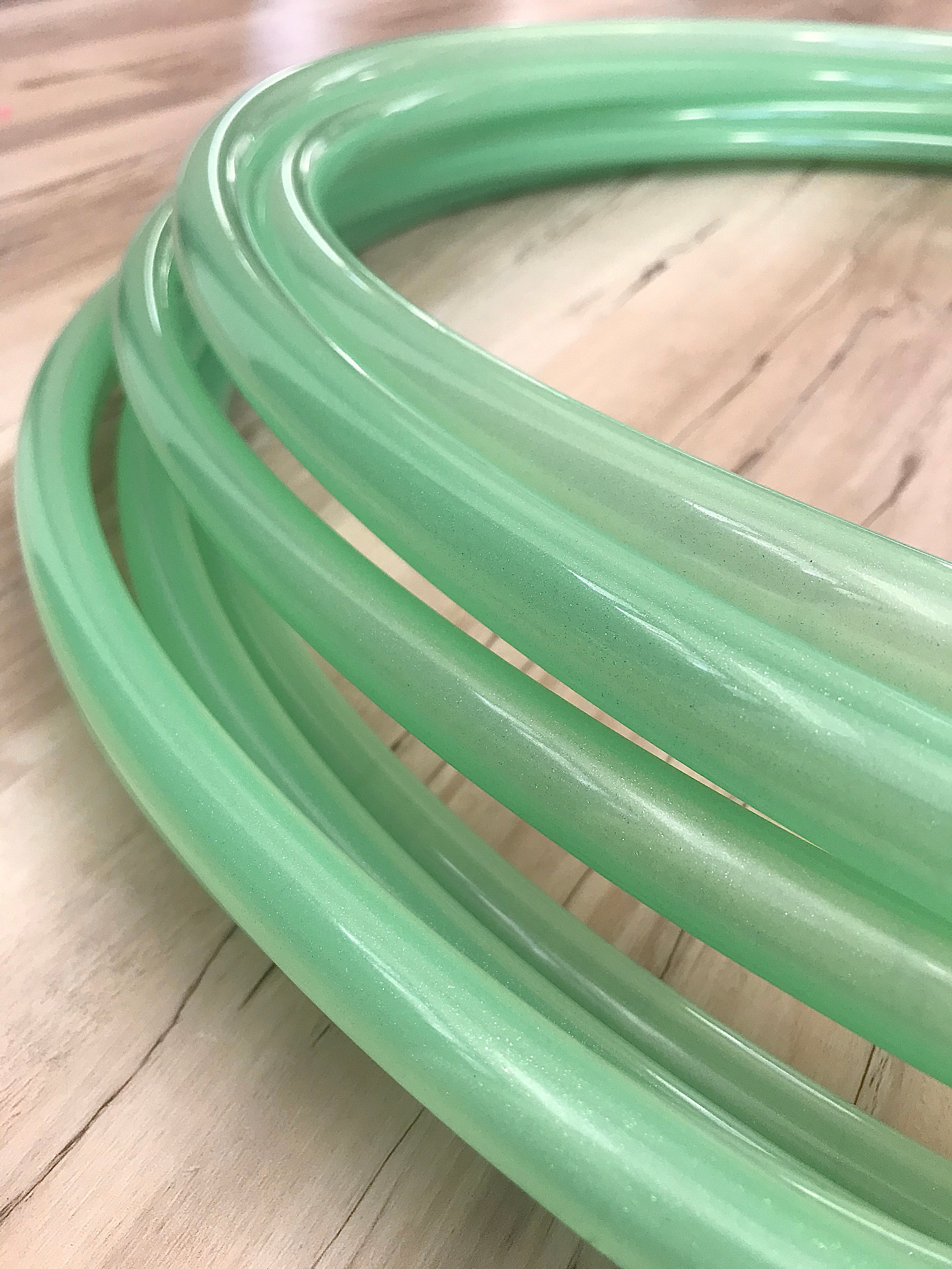 READY TO SHIP: 34" 3/4" Mint Stardust Polypro Hoop