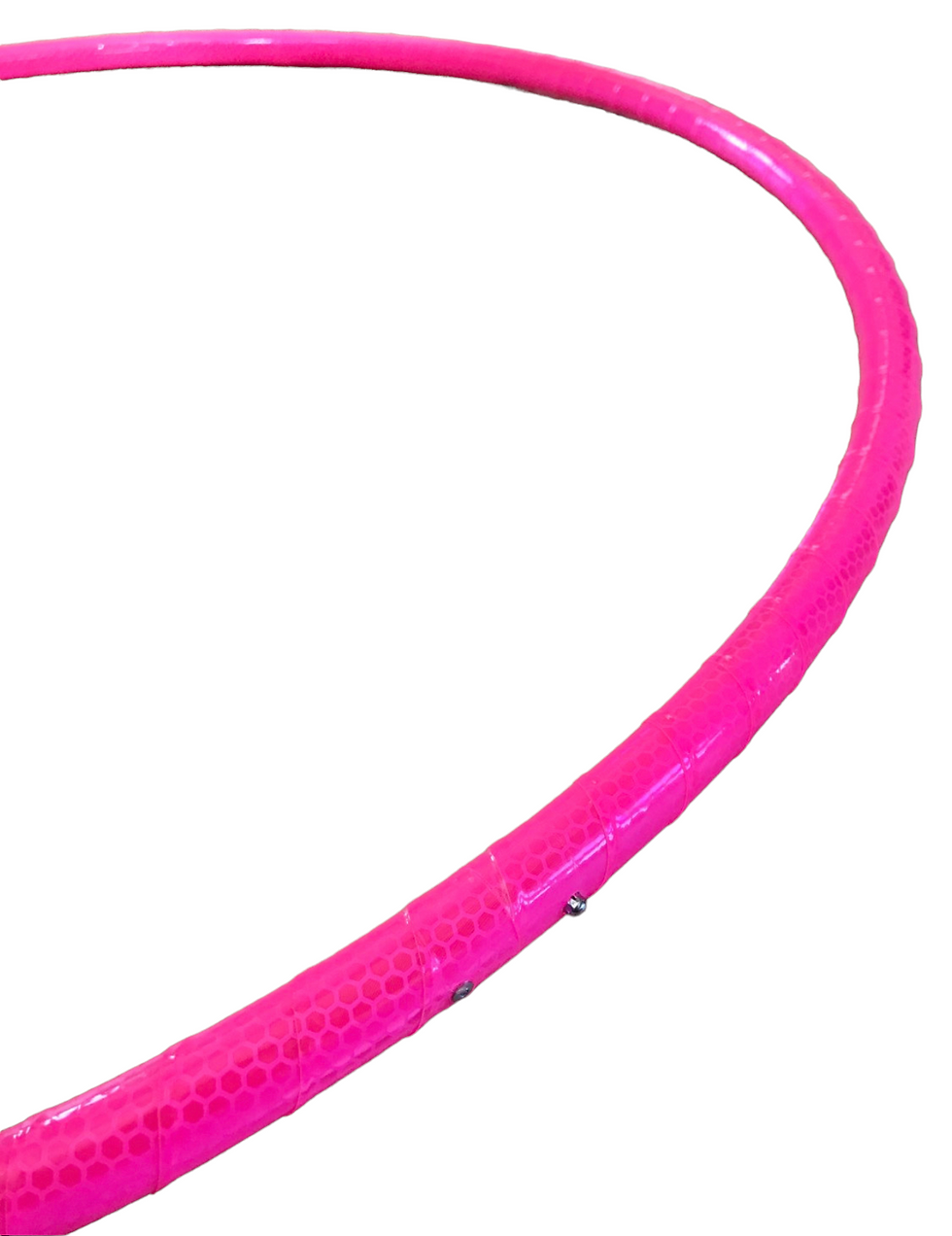 Thumbnail: Hot Pink Honeycomb Reflective Taped Hoop
