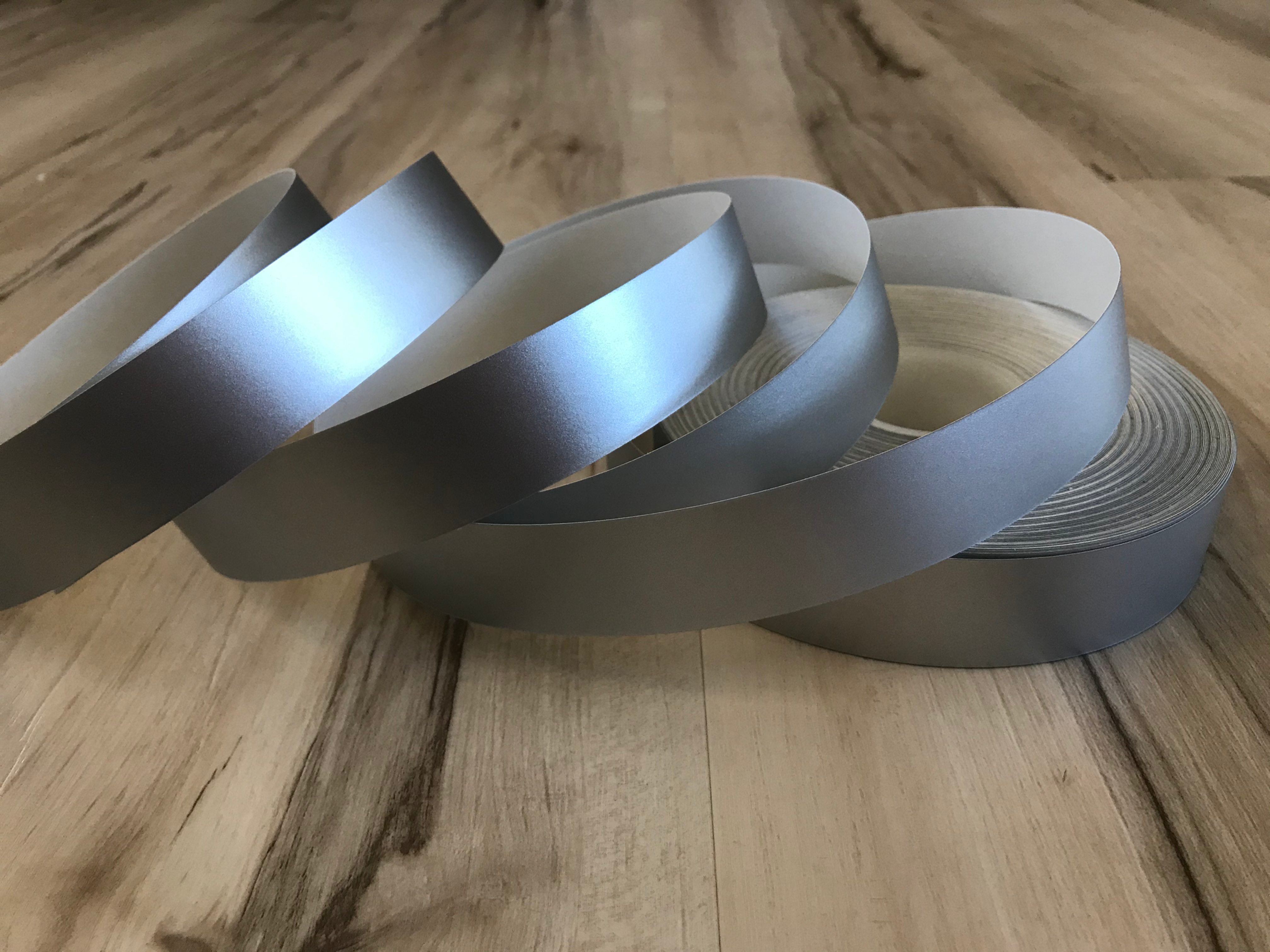 Silver Satin Luster Taped Hoop