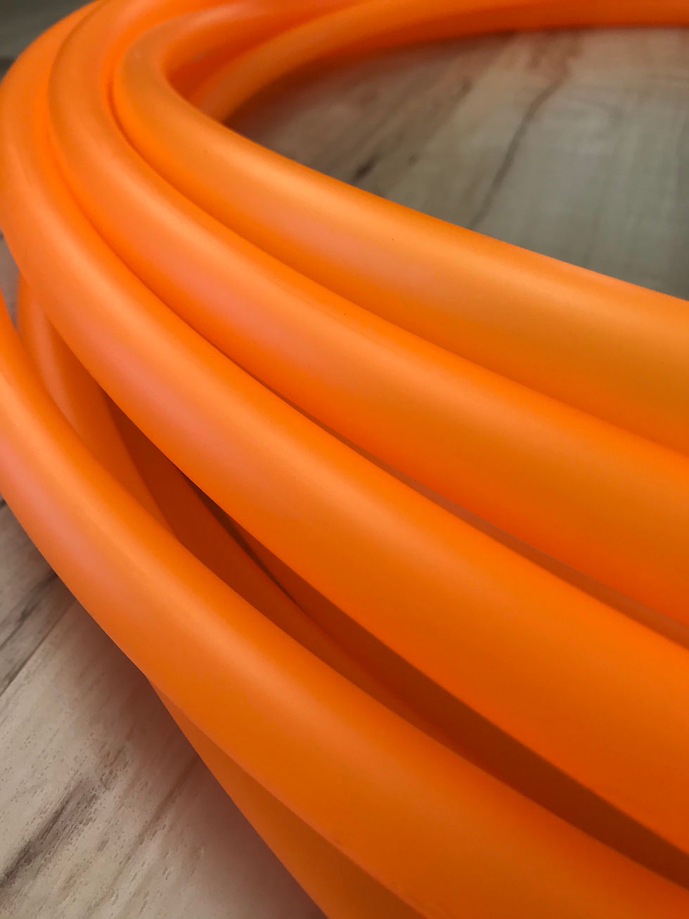 READY TO SHIP: 23" 5/8" UV Orange Polypro Hoop