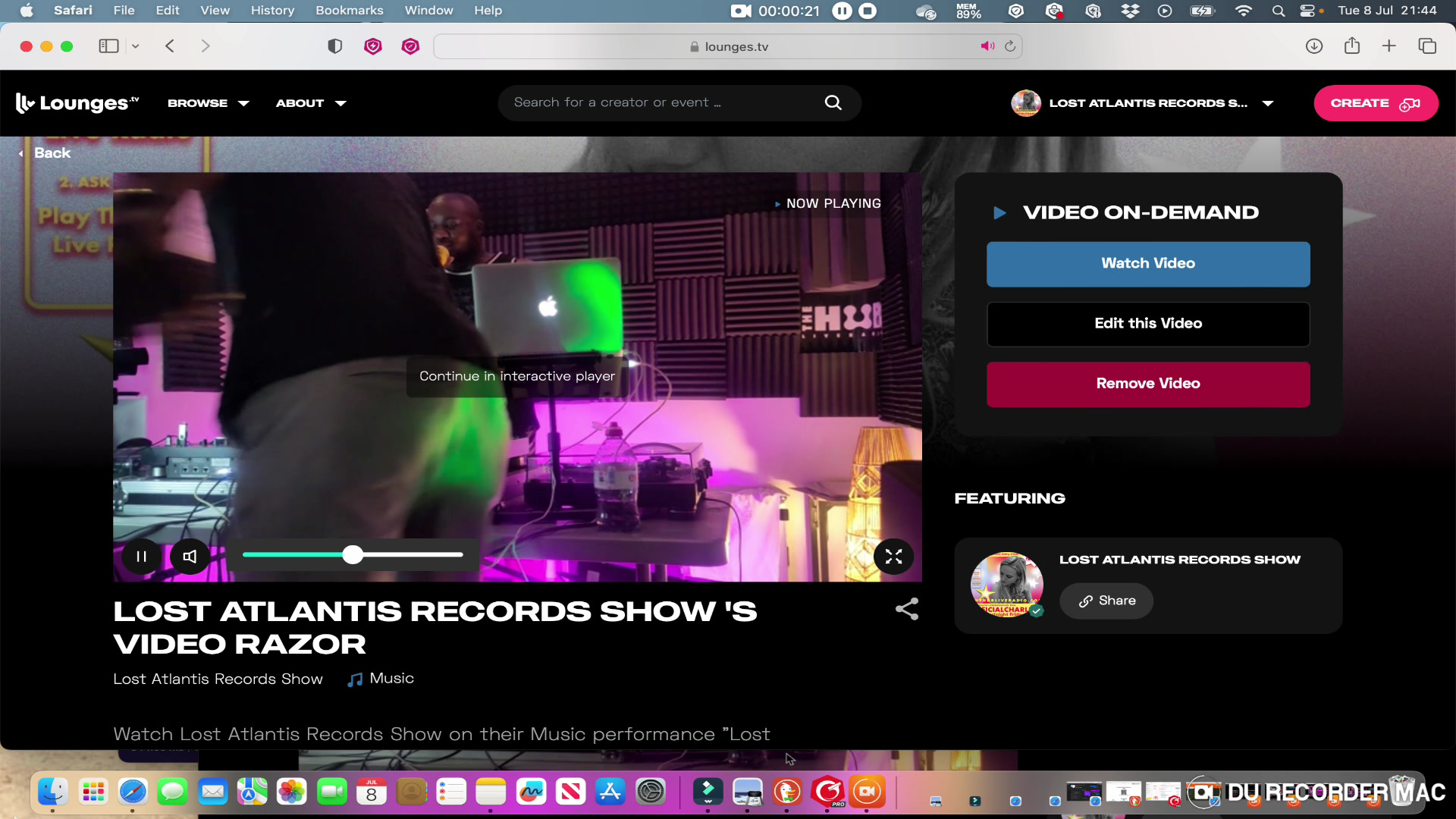 Razor on Live Lounges TV