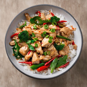 Chicken Coconut Chilli Stir Fry w/ Rice