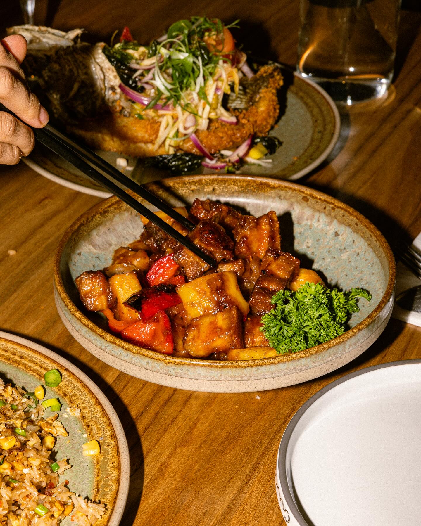 Arranged Food and Objects