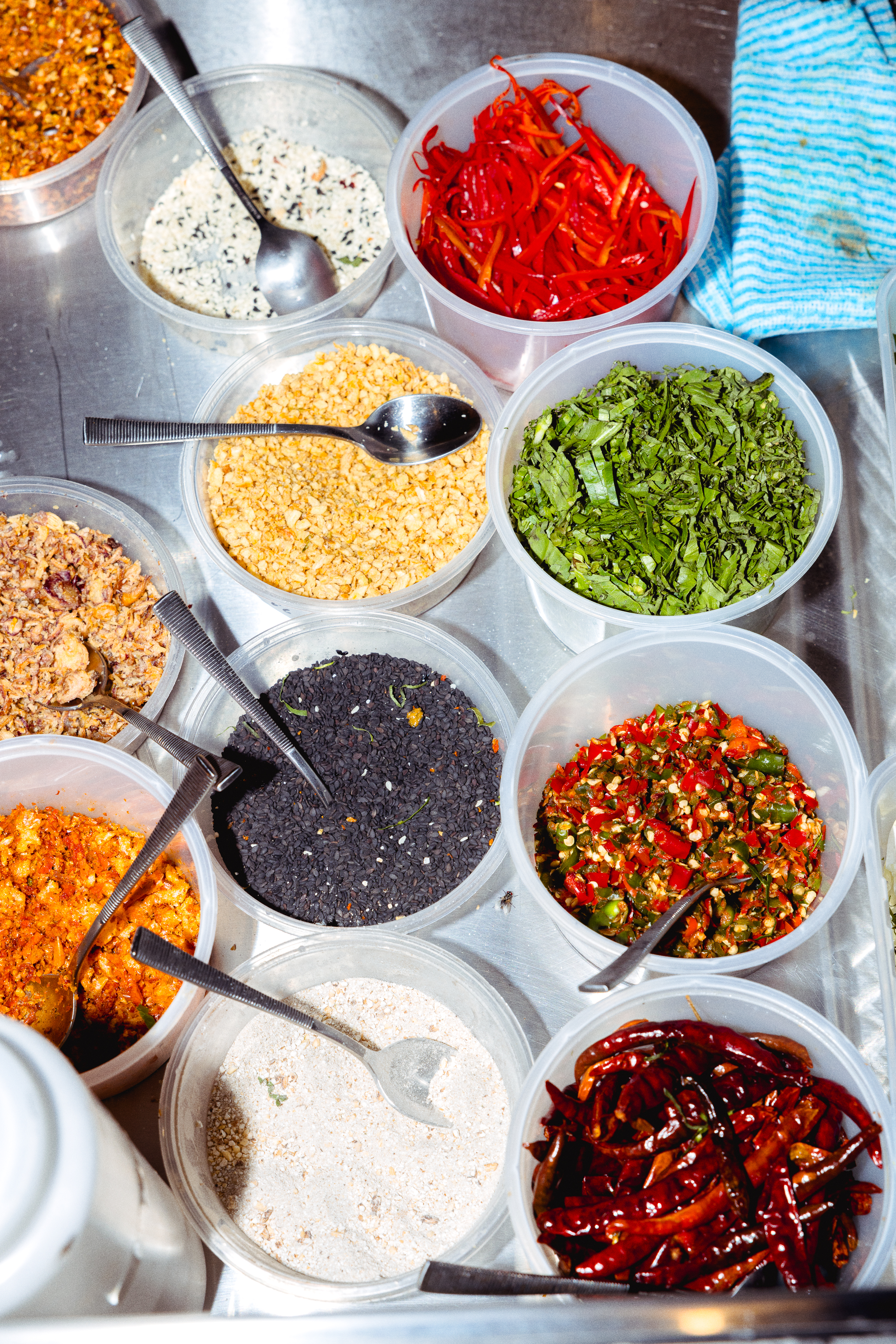 Arranged Food and Objects