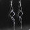 Thumbnail: (SOLD)Sterling Silver Long Twisted Earrings
