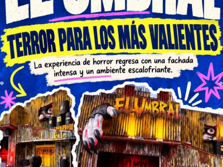 La Casa del Terror de las Fiestas de Octubre: una fachada que ya da miedo antes de entrar