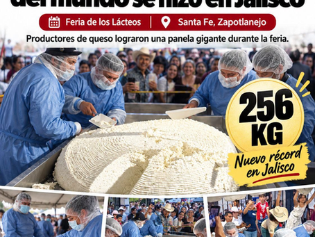 Jalisco rompe récord con una panela gigante de 256 kilos