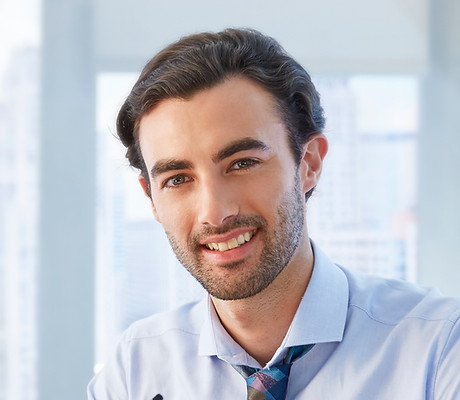 Man with Colorful Tie