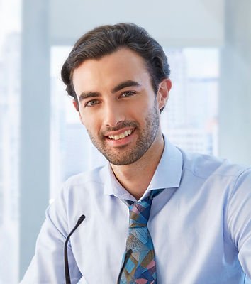 Man with Colorful Tie
