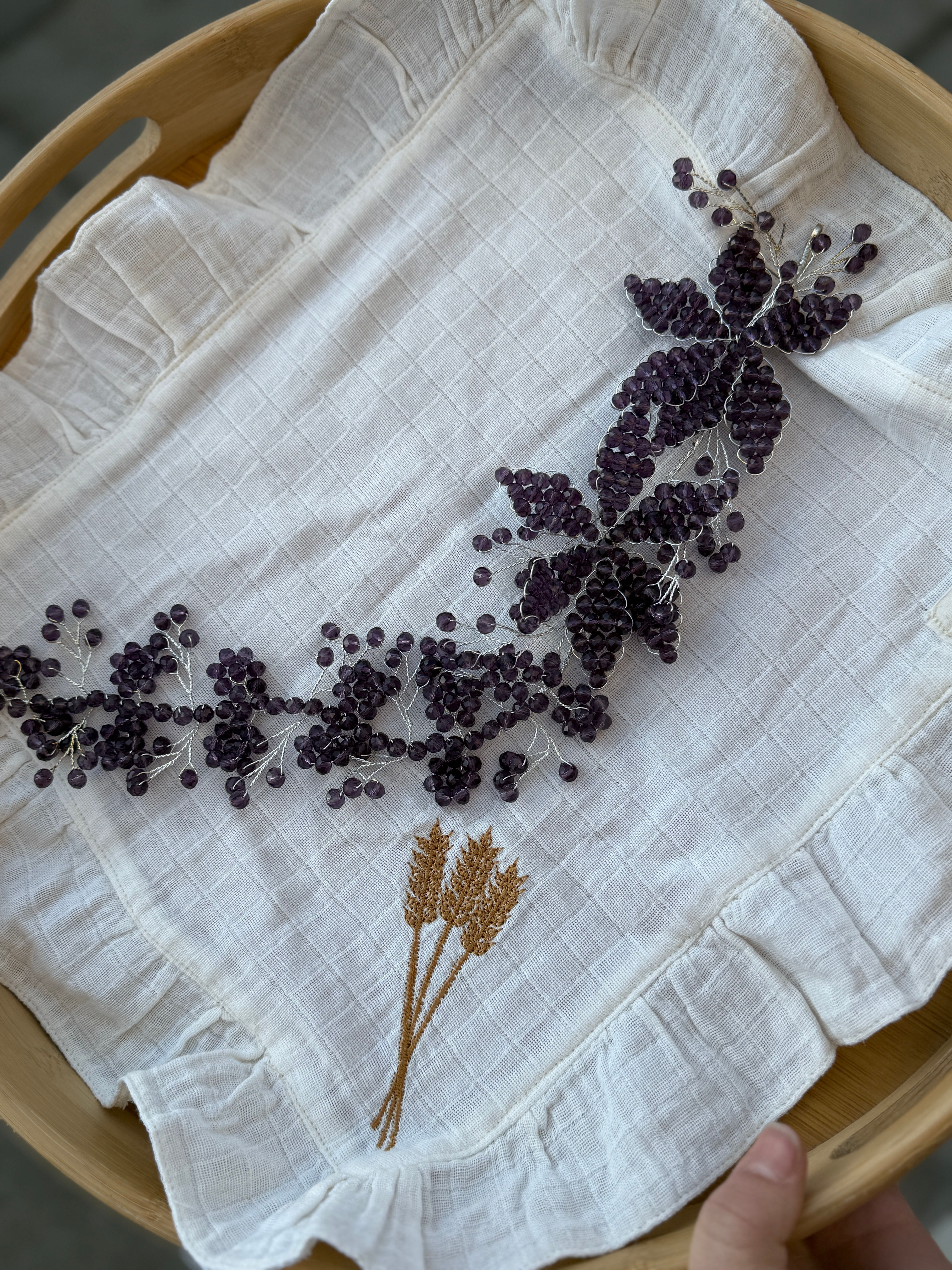 Mürdüm saç aksesuarı ABY73