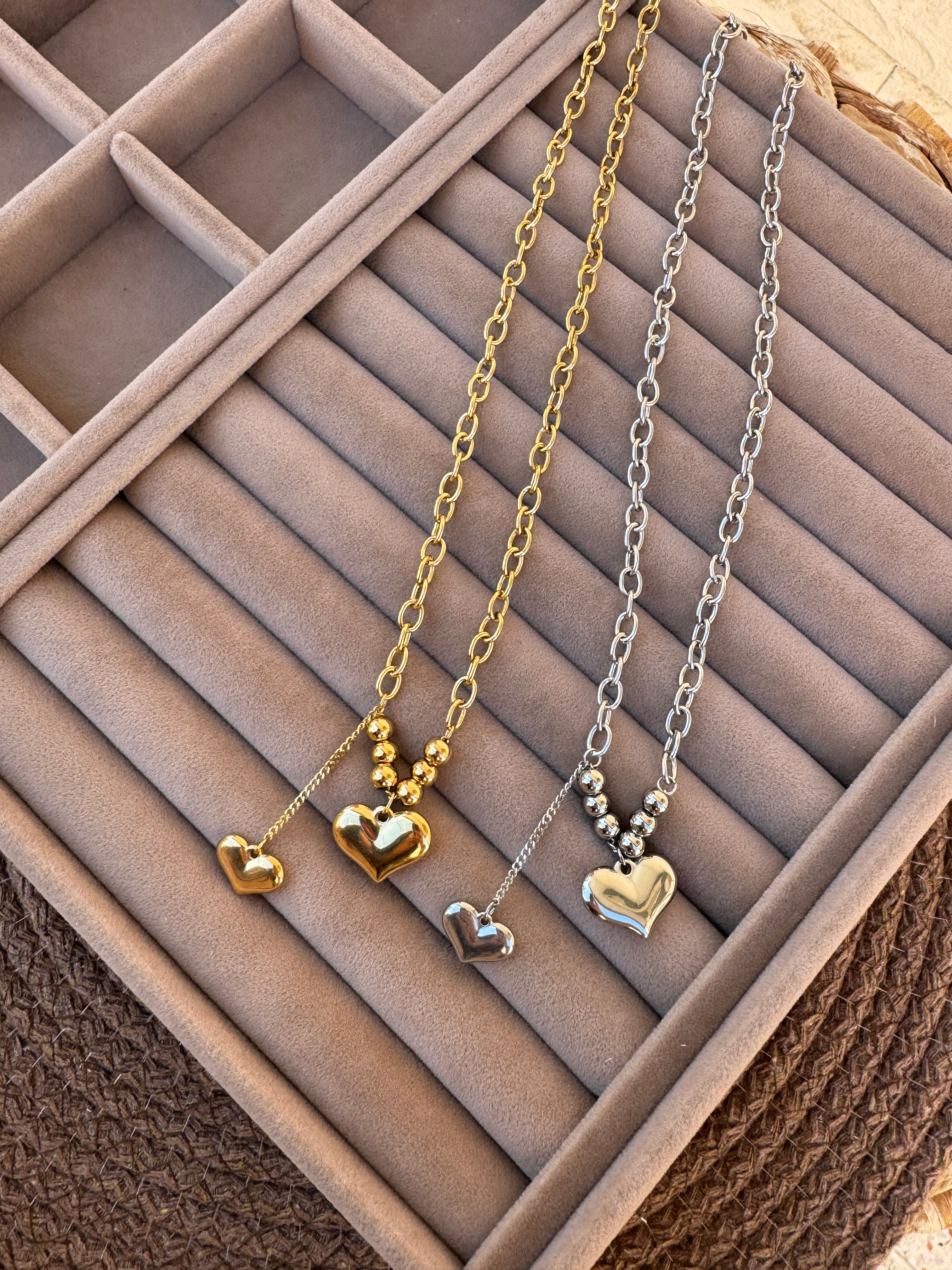 Kalpli 50 cm çelik kolye SSKLY435