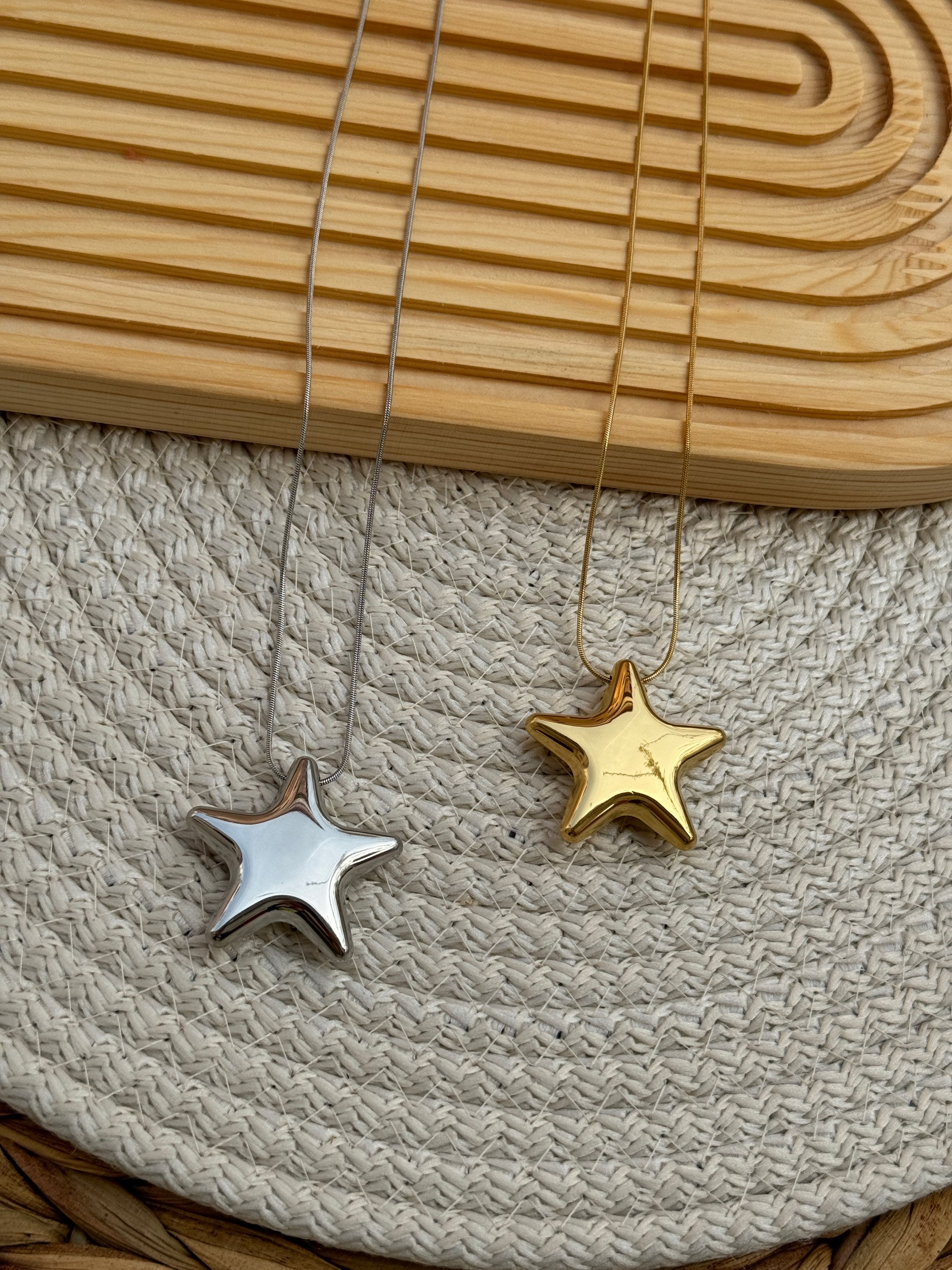 Yıldız çelik kolye SSKLY452