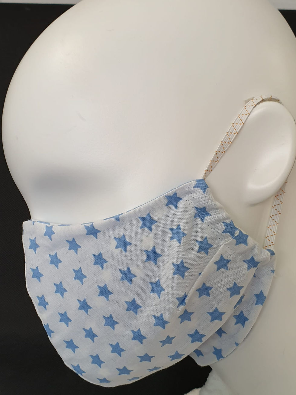 Miniaturbild: Gesichtsmaske Sterne hellblau