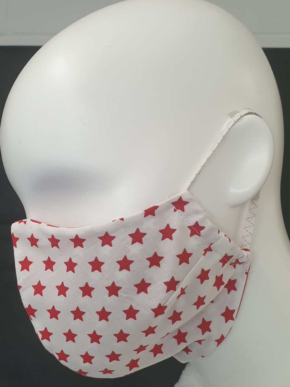 Miniaturbild: Gesichtsmaske Sterne rot