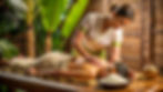 woman-making-ayurvedic-massage-patient-back-with-bag-rice-indian-spa-decorated-with-bambo.