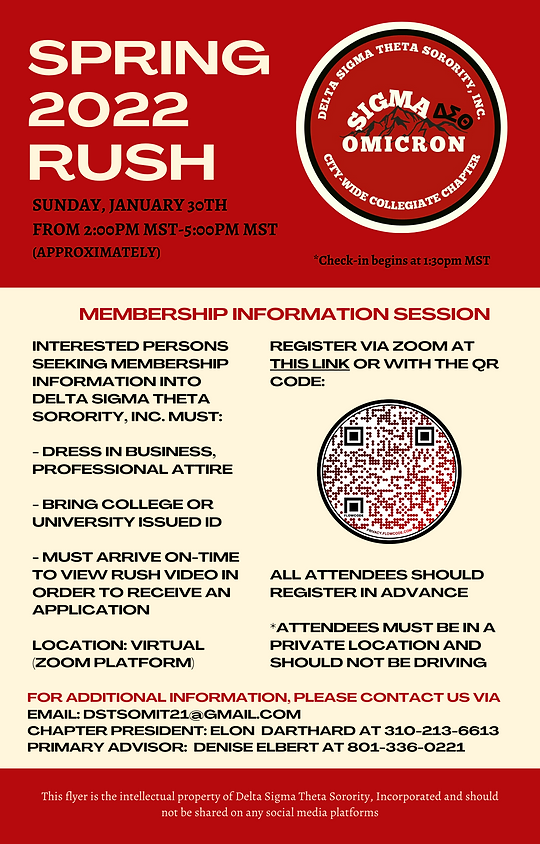 DATE CHANGE: Delta Sigma Theta Sorority, Inc. Fall Rush - The Office of  Student Engagement