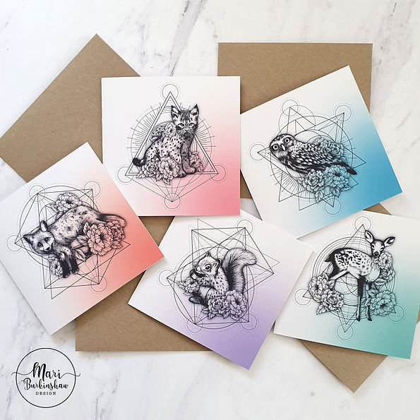 Sacred Geo Animal Card Range - Ombre Colours.jpg