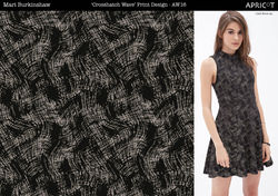 Crosshatch Wave Print Design