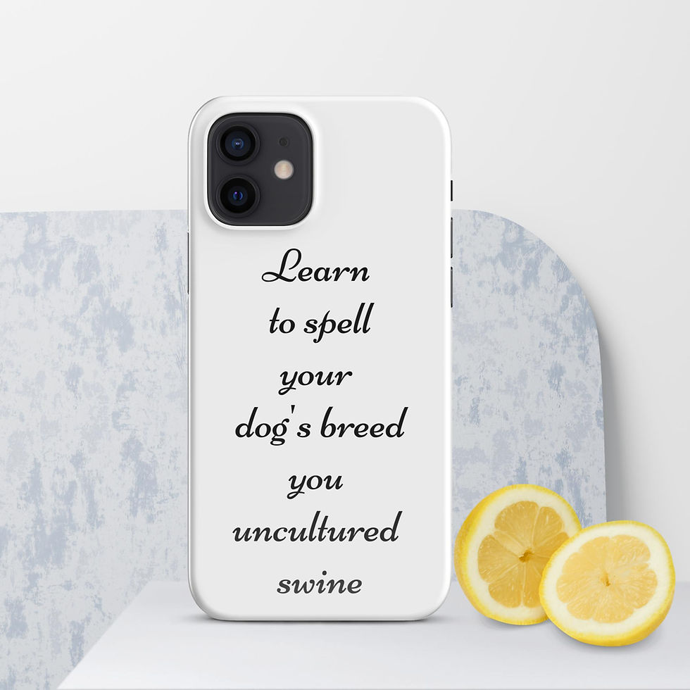 Thumbnail: Learn to spell your dog's breed-iphone Phone case