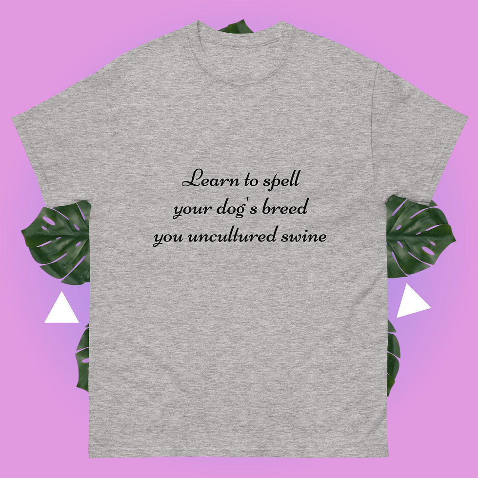 Thumbnail: Learn to spell your dog's breed-T-shirt