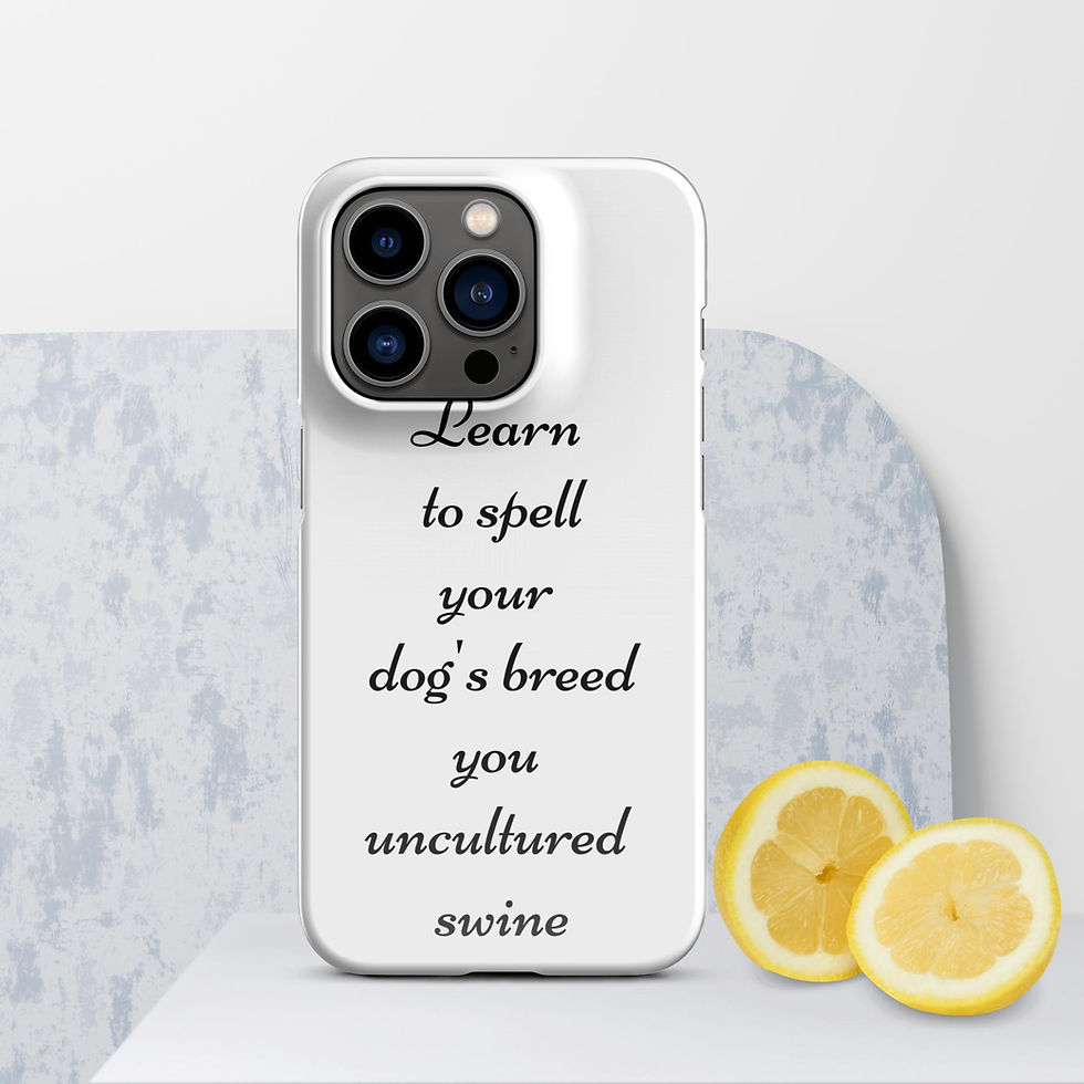 Thumbnail: Learn to spell your dog's breed-iphone Phone case