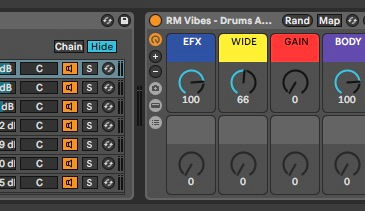 Ableton Effect Rack for electronic music production