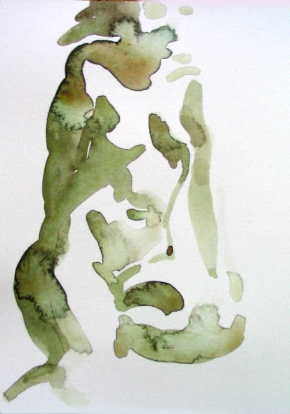 Figure Painting - olive woman