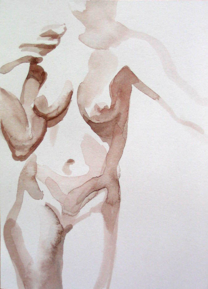 Figure Painting brown woman