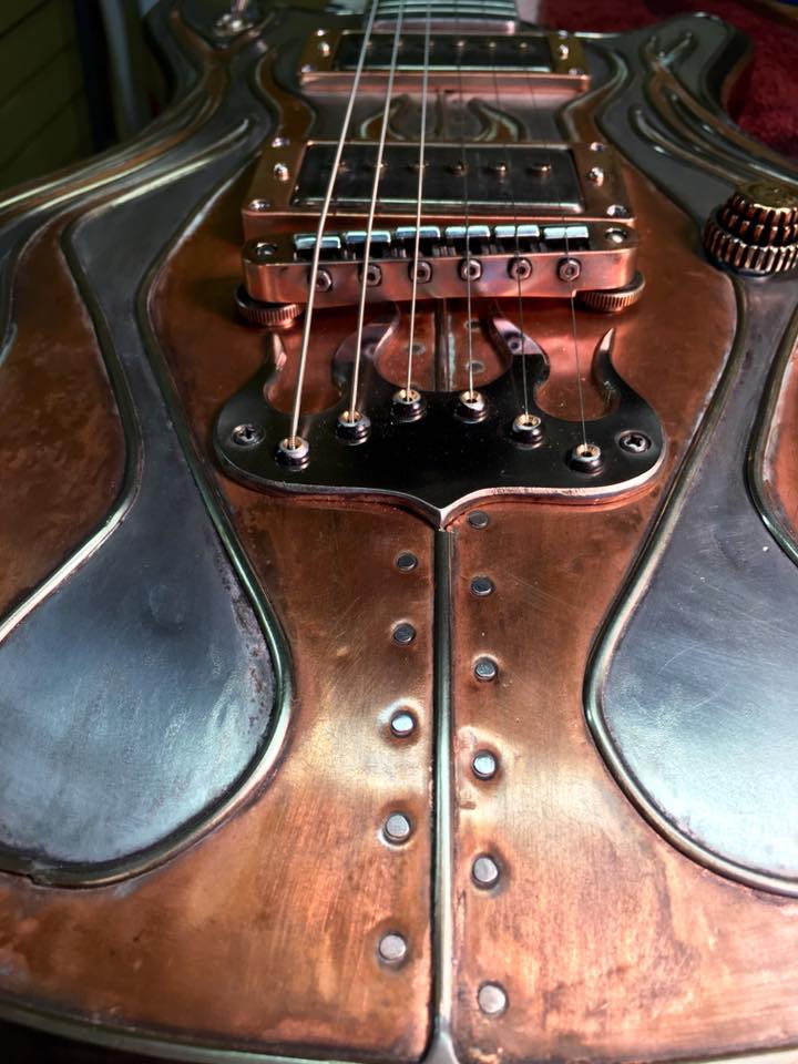 Copper Flame Guitar McSwain Guitars