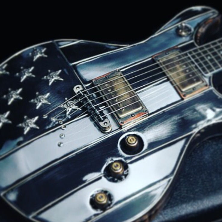 Thumbnail: Custom order Black Flag Guitar