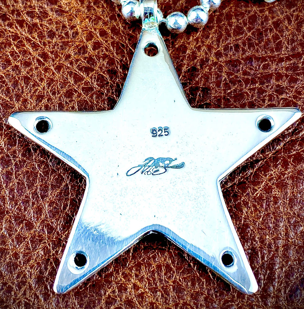 Thumbnail: McSwain Peace Star Pendant - .925 Silver
