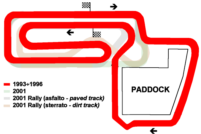 With just 0.807 miles (1.3 km) and poorly marked with temporary tires and curbs, the proposed track certainly did not match the glamorous image of F1 at the time | Credits: Guido de Carli