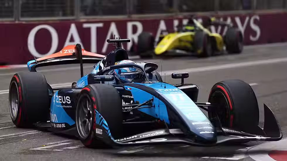 Crawford secures F2 Feature Race win after tense battle in Baku