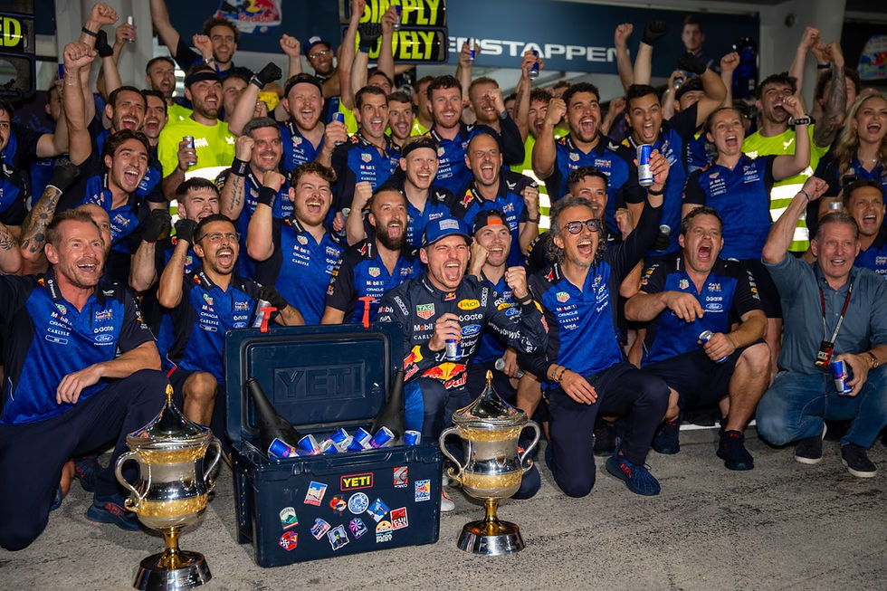 Verstappen gave Red Bull their first race win with their new power unit | Credit: Peter Kiss / WHYOUT Media