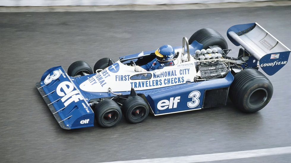 The Tyrrell P34 is the only Formula 1 car that has raced with six wheels | Credit: Formula 1