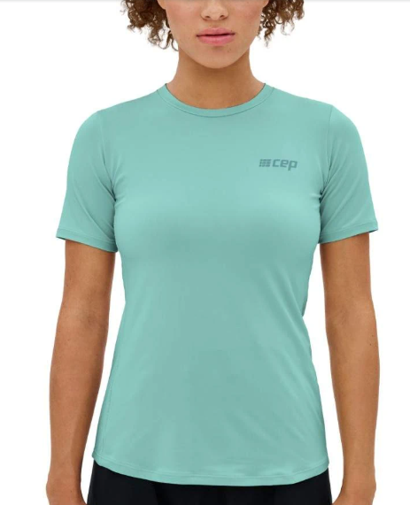 Thumbnail: CEP the run shirt short sleeve Women light blue front view