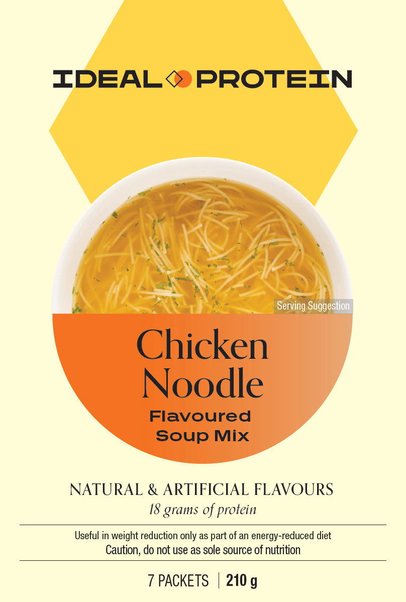 Ideal Protein Chicken Noodle Flavoured Soup Mix Box