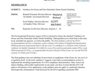New Guidance on Ozone and Fine Particulate Modeling, by Eric L. Hiser