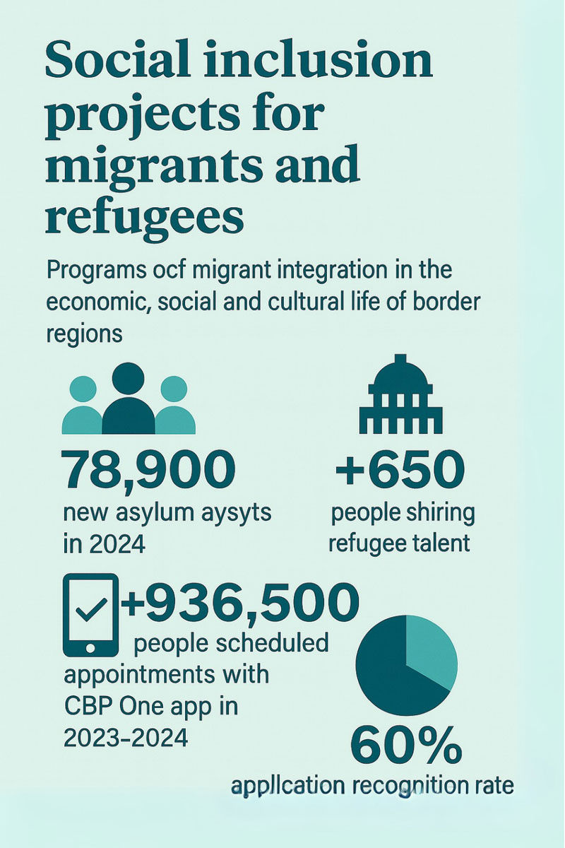 Border that integrates InterMayors Magazine infographic Spanish