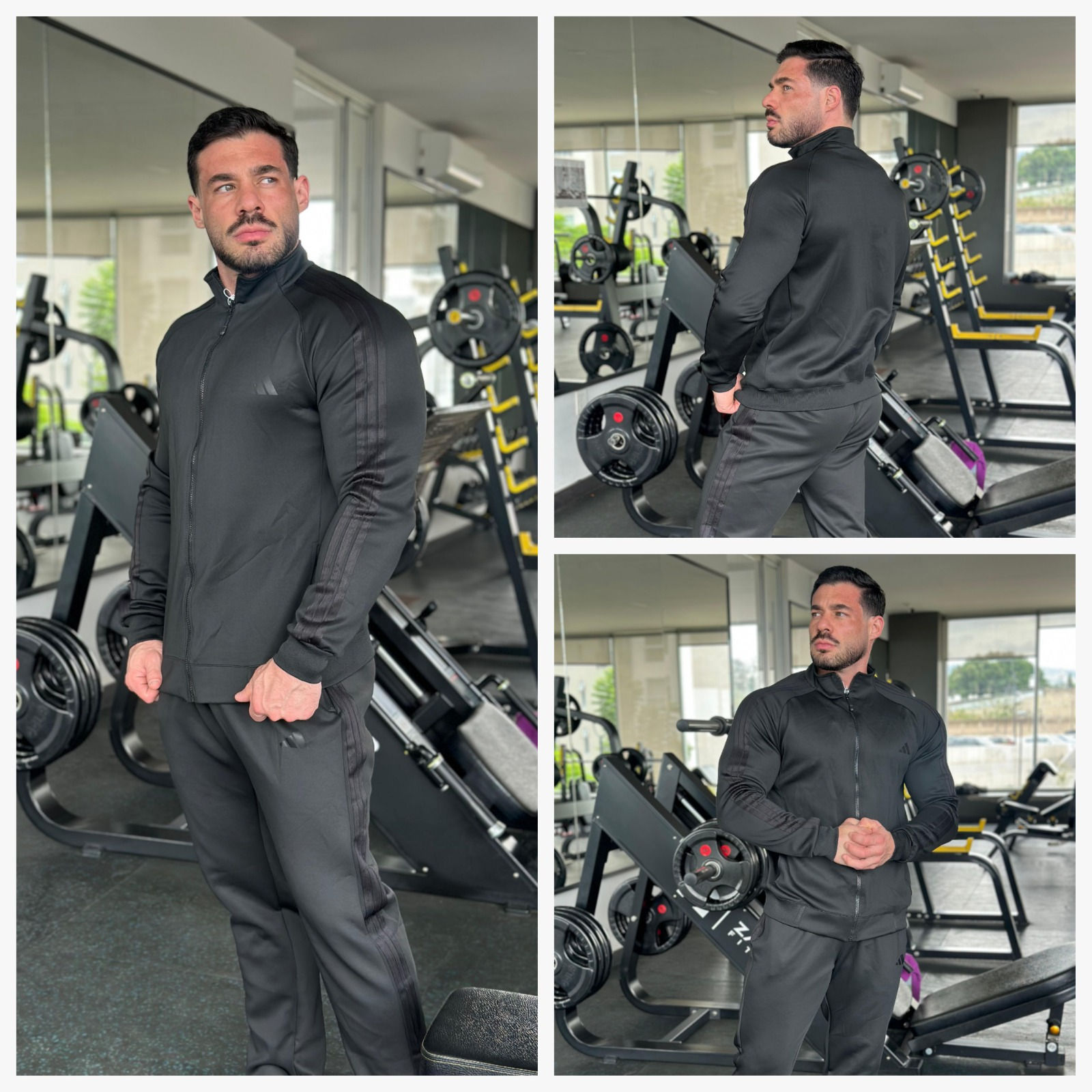 Pants negro con franjas negras