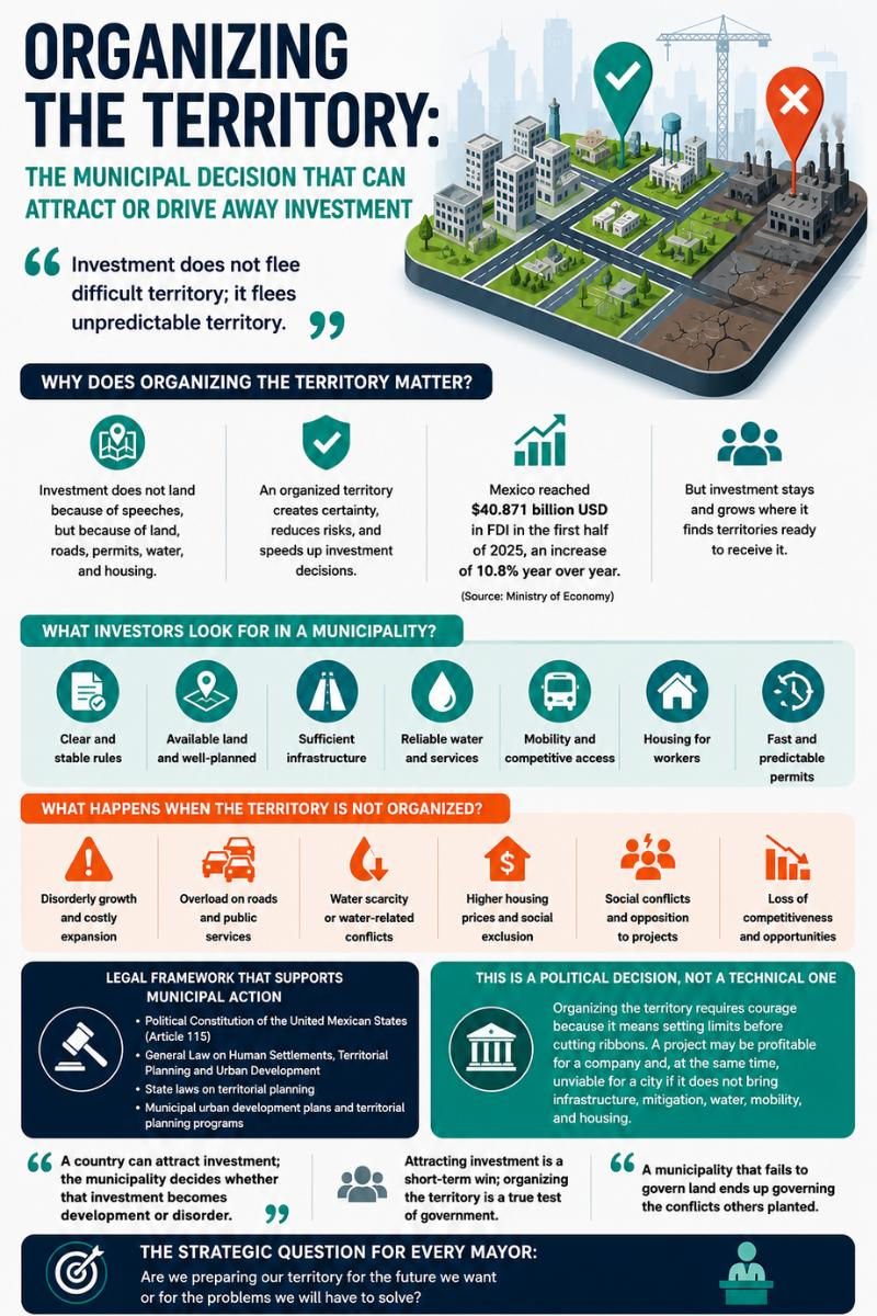 interMayors Magazine infographic Organizing the territory The municipal decision that can attract or scare away investment