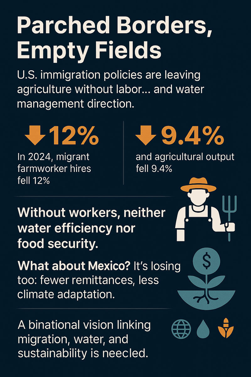 Dry borders, empty fields Infographic InterMayors Magazine